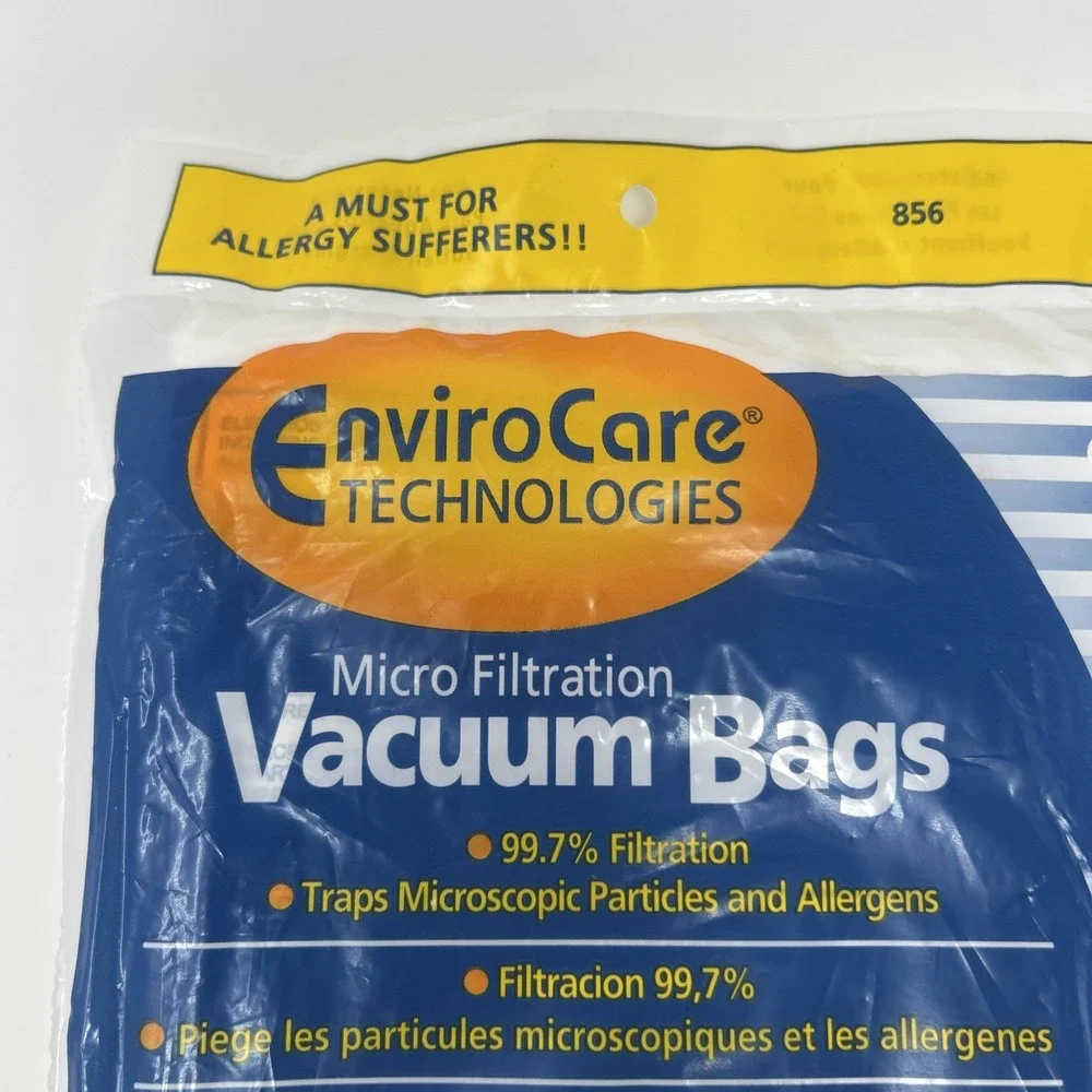 ALLERGY VACUUM CLEANER Y Z bag HOOVER WINDTUNNEL 3/pkg ENVIROCARE 856